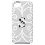 Your Letter. Black / White Swirl Monogram. Custom iPhone 5 Covers