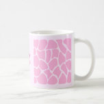 Your Letter Monogram. Custom. Pink Giraffe Pattern Mug
