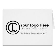 Your Logo Here Simple & Custom Greeting Card