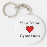 (Your Name) Hearts Gymnastics Key Chain