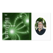 Your Photograph with Fractal Artwork Card Business Card Templates