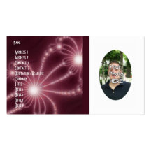 Your Photograph with Fractal Artwork Card Business Card Templates