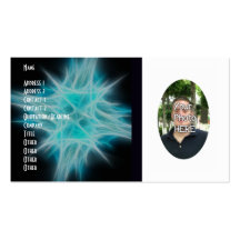 Your Photograph with Fractal Flame Artwork Card Business Card