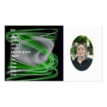 Your Photograph with Fractal Flame Artwork Card Business Card Templates