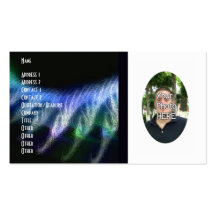 Your Photograph with Fractal Flame Artwork Card Business Card Template