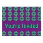 You're Invited groovy retro Post Cards