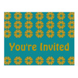You're Invited groovy retro Post Cards