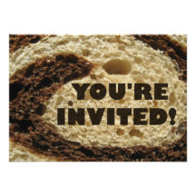 You're Invited Rye Bread Background