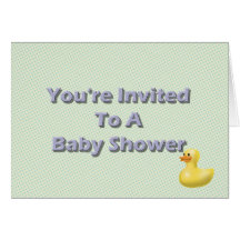 You're Invited To A Baby Shower Greeting Cards