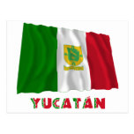 Yucatán Waving Unofficial Flag Postcard