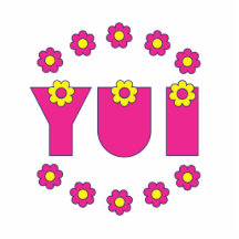 Yui in Flores Pink Acrylic Cut Outs