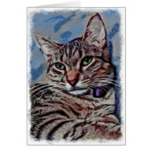 Yuki Cat Art Greeting Cards