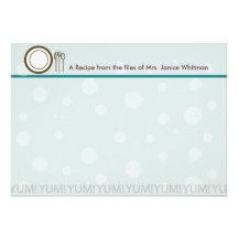 Yum! Recipe Card Announcement