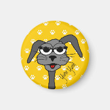 Yum Yum Puppy Dog Refrigerator Magnet