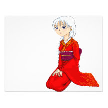 Yumes Red Kimono Personalized Invite