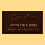 Yummy Creamy Chocolate Bakery Business Cards business cards