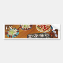 Yummy Halloween Scary Food Bumper Sticker