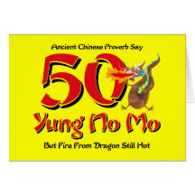 Yung No Mo 50th Birthday Cards