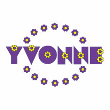 Yvonne Flores Purple Photo Cut Out