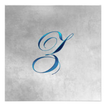 Z Elegant Monogram Invitation