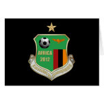 Zambia Champions Emblem Badge Crest 2012 Greeting Card