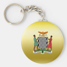 Zambia Coat of Arms Key Chain