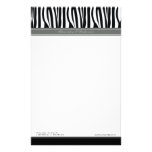 Zany Zebra Grey Customised Designer Stationery
