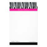 Zany Zebra Hot Pink Customised Designer Stationery