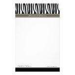 Zany Zebra Mocha Customised Designer Stationery