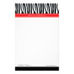 Zany Zebra Red Customised Designer Stationery