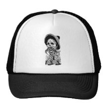 Zapatista  Calavera. c. early 1900's. Mexico. Mesh Hats