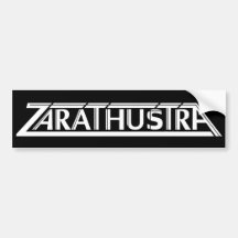 Zarathustra Logo Bumper Sticker