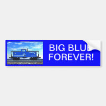 ZAZ420 Blue Caboose Bumper Stickers