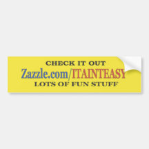 Zazzle Bumper Sticker