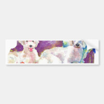 ZazzPoodles.jpg Bumper Sticker