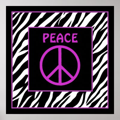 Peace Signs Purple