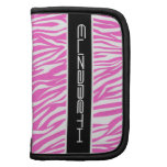 Zebra animal print pattern hot pink white black planners