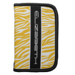 Zebra animal print pattern yellow white black planners