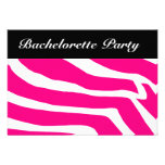 Zebra Bachelorette Party Personalized Invite