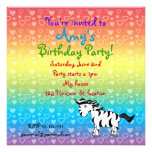 Zebra birthday invitations invitations