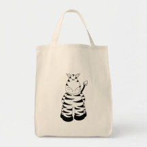 Zebra Canvas Bags