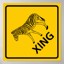 Zebra Crossing Poster