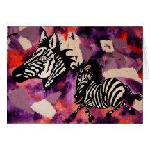 Zebra Dreams Greeting Cards