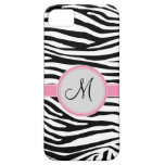 Zebra Inspired Monogrammed Pattern iPhone 5 Case
