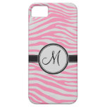 Zebra Inspired Monogrammed Pattern iPhone 5 Cases