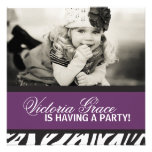 Zebra Print Party Invitation