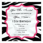 Zebra Print Party Invitation