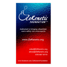ZeKenetic Foundation Business Cards