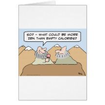 zen buddhism empty calories cards