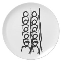 Zen Monks Walking Decorative Plate